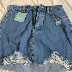 Ripped Denim skirt